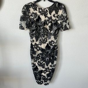 Beautiful sequined backless dress